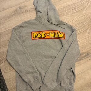 Pac-Man Gray Hoodie Sweatshirt‎
